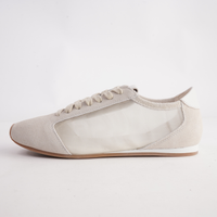 Ruby Off White Suede Sneakers - WITH GRACE | Shouz
