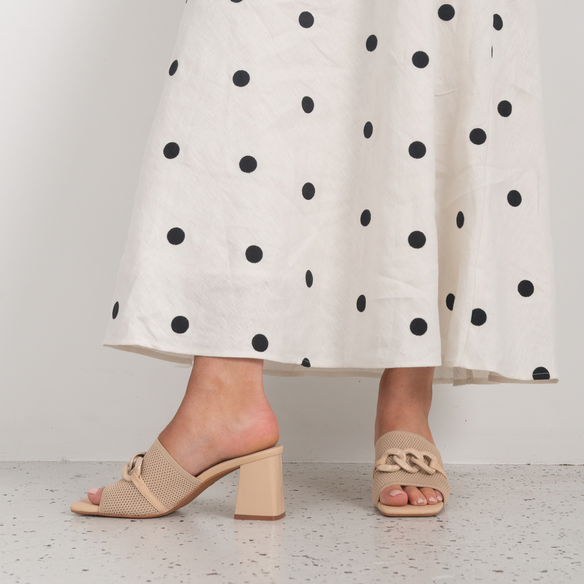 Kolie Nude Heels - WITH GRACE | Shouz