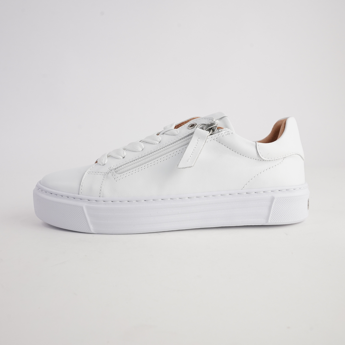 Elly White Leather Sneakers - SALA | Shouz
