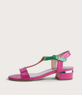 Taner Hot Pink Patent Multi Leather Heels