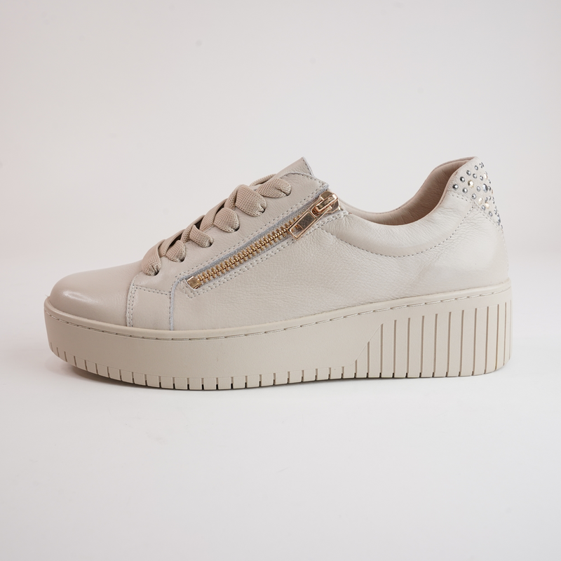 Kees Vanilla Leather Sneakers