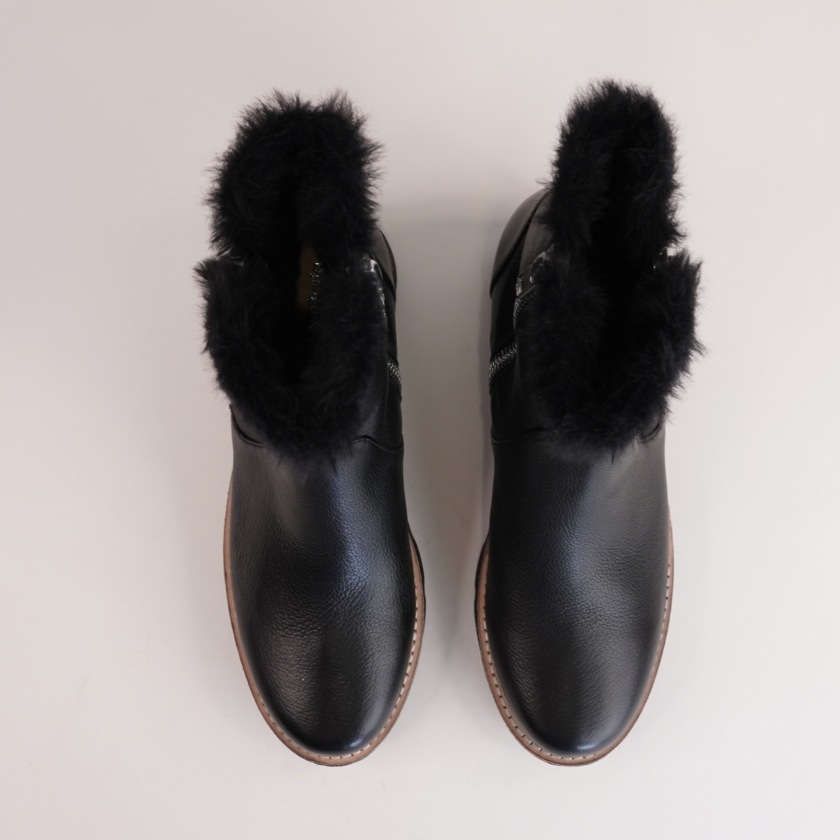 Dlinga Black/black Fur Leather Boots - DJANGO AND JULIETTE | Shouz