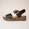 Cubbie Black Leather Sandals