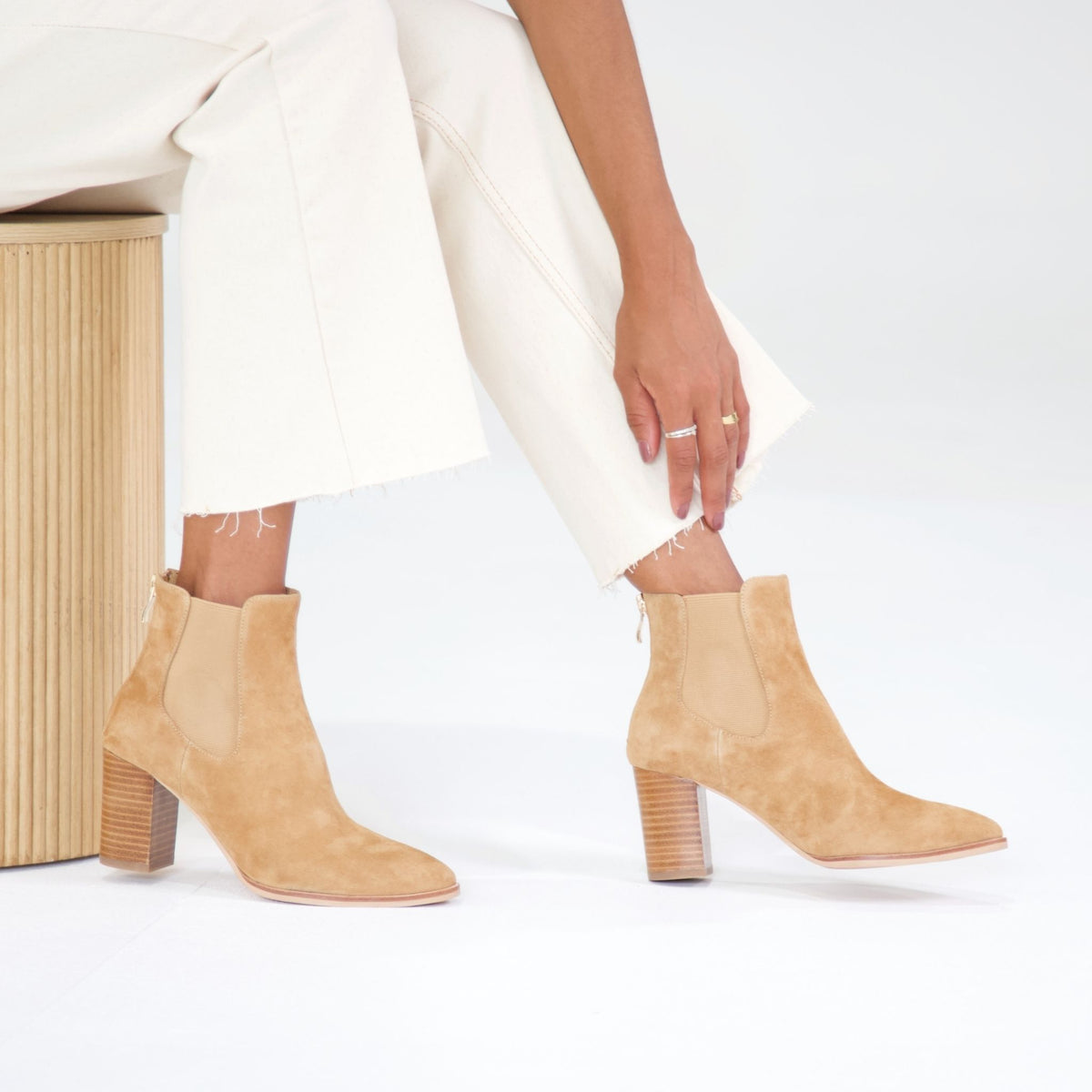 Ayer Sand Suede Ankle Boots