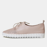 Huston Rose Leather Sneakers - DJANGO AND JULIETTE | Shouz