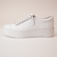 Wolfie White Leather Sneakers