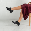 Elisa Black Patent Leather Boots