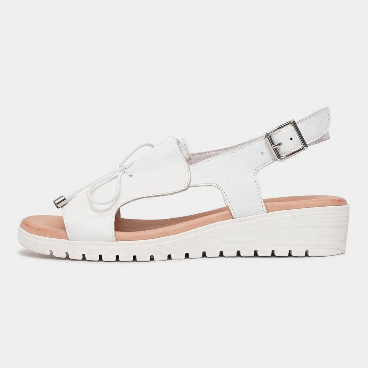 Malika White Leather Sandals - DJANGO AND JULIETTE | Shouz