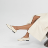 Ultrah Cream Leather Flats