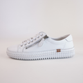 Jonza White Leather Sneakers