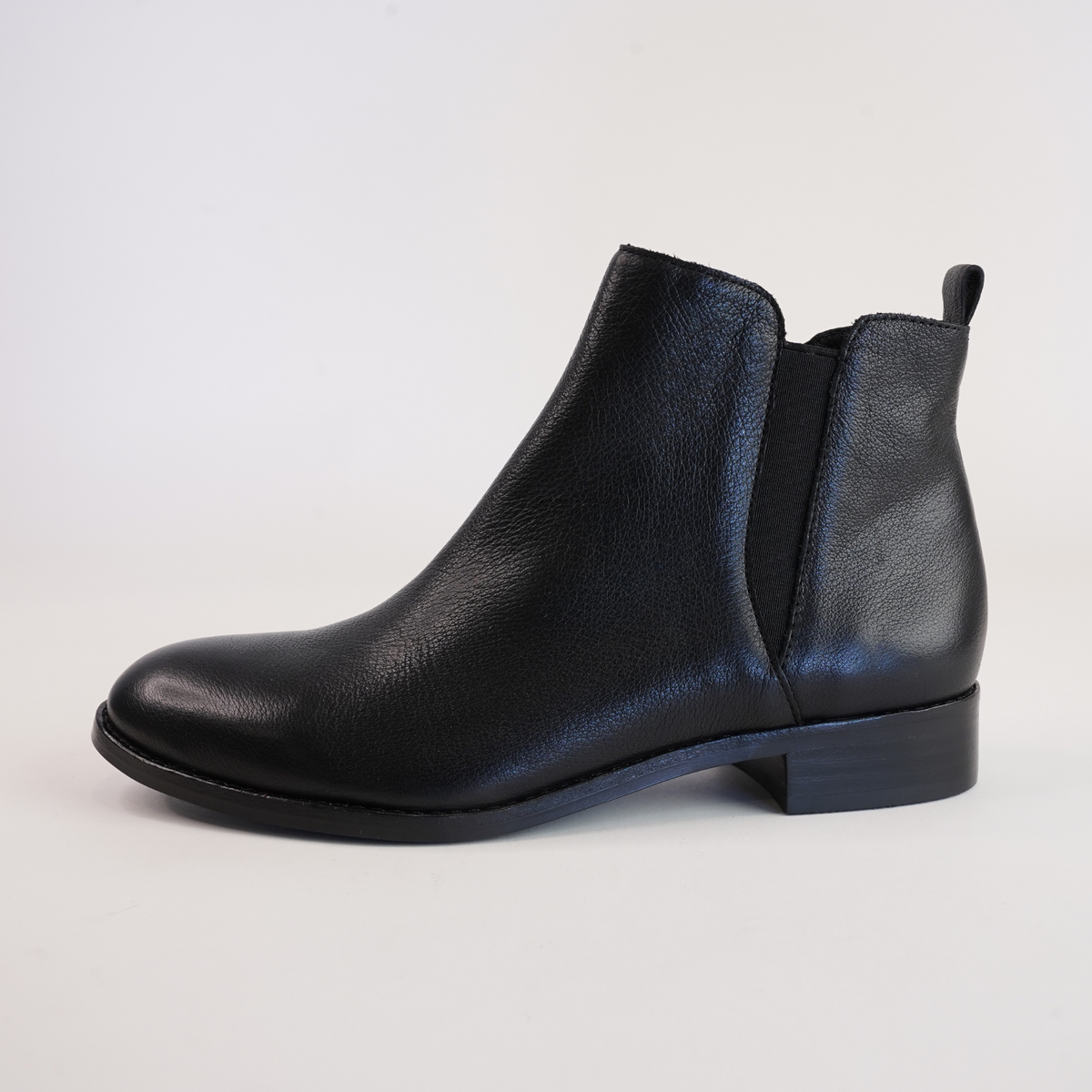 Nakta Black Leather/ Black Heel Ankle Boots - DJANGO AND JULIETTE | Shouz