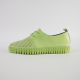 Huston Light Citrus/ Light Citrus Sole Leather Sneakers - DJANGO AND JULIETTE | Shouz