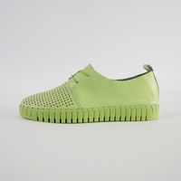 Huston Light Citrus/ Light Citrus Sole Leather Sneakers