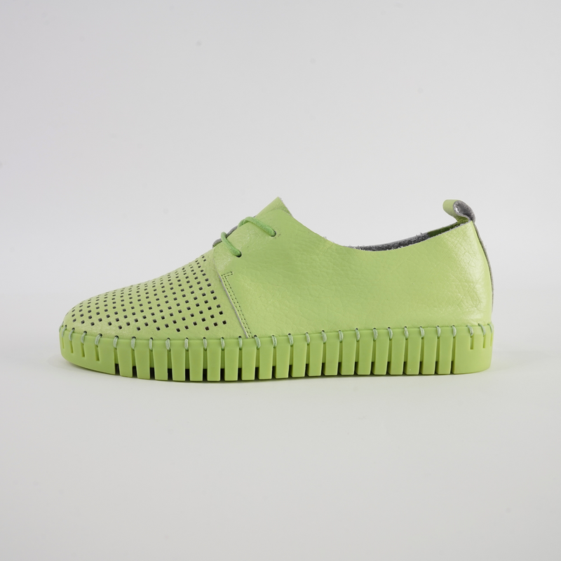Huston Light Citrus/ Light Citrus Sole Leather Sneakers