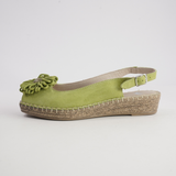 Erica Melon Suede Espadrille Wedges - SALA | Shouz