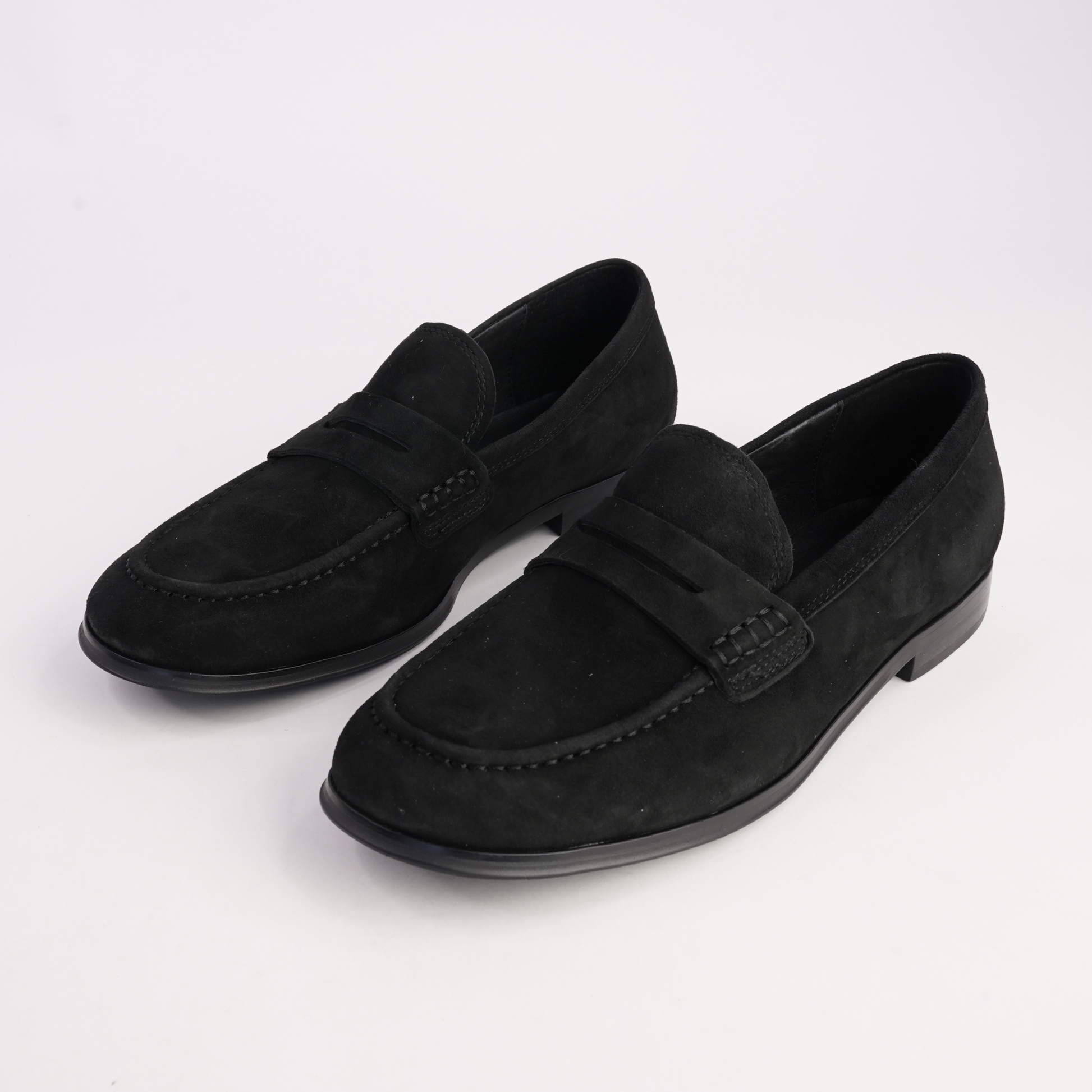 Clarisa Black Suede Loafers - MOLLINI | Shouz