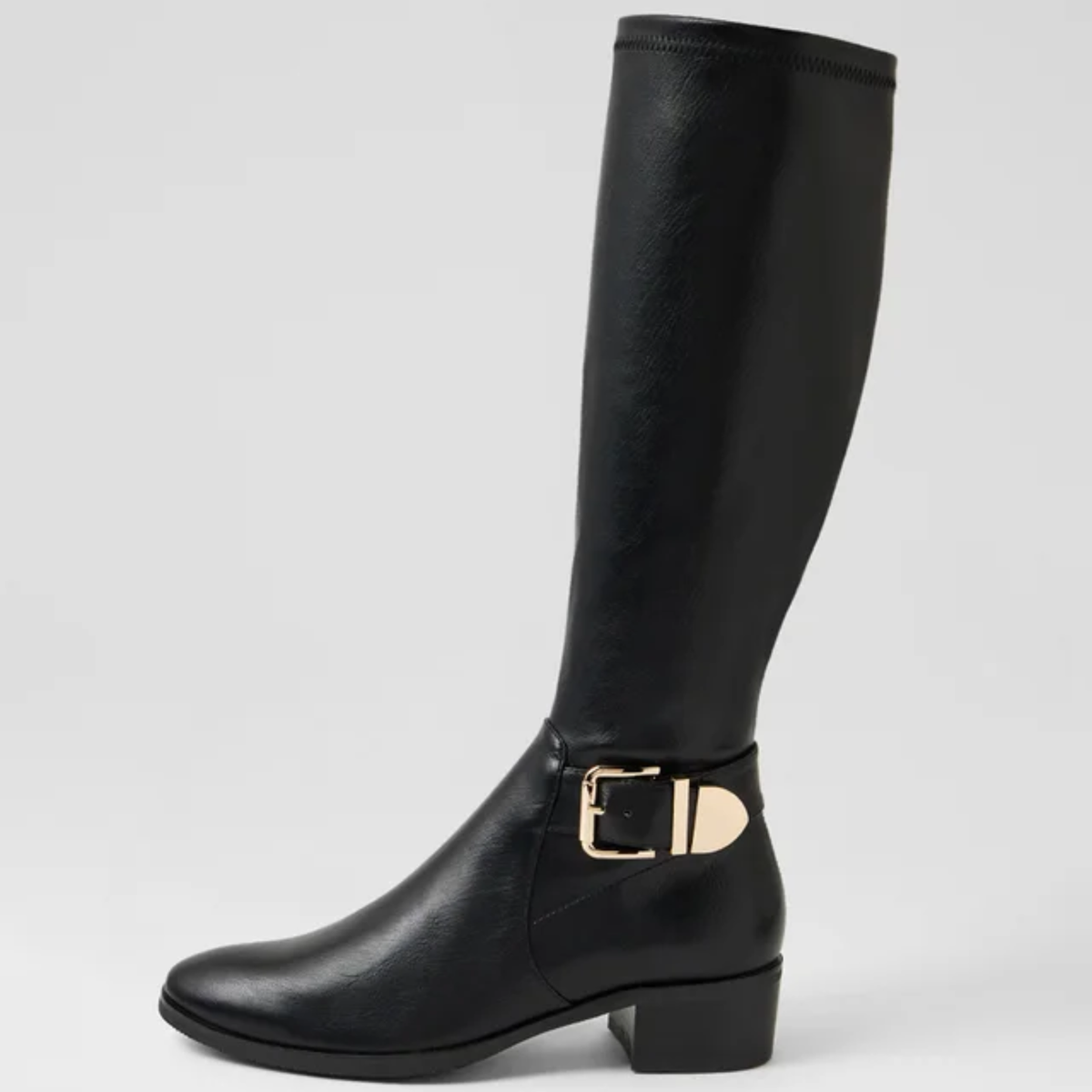 Teca Black Stretch Smooth Boots - DJANGO AND JULIETTE | Shouz
