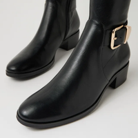 Teca Black Stretch Smooth Boots - DJANGO AND JULIETTE | Shouz