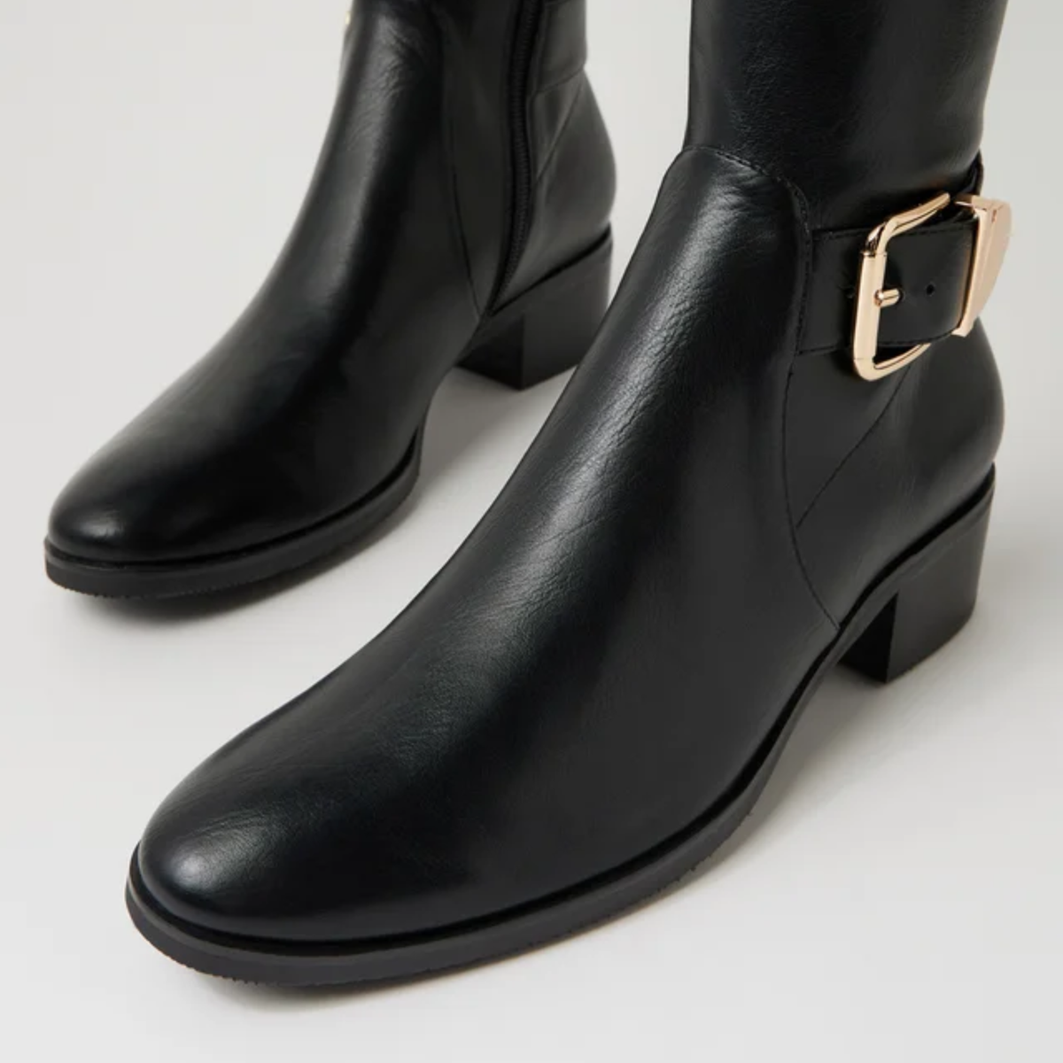 Teca Black Stretch Smooth Boots - DJANGO AND JULIETTE | Shouz