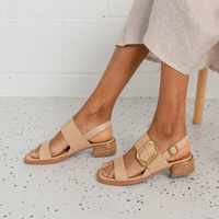 Tegean Tan Leather Heels