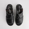 Serenade Black/ Pewter Leather Sandals