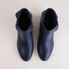 Twotimes Navy Leather Ankle Boots