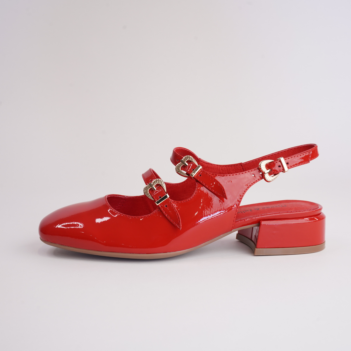 Viraz Red Patent Leather Heels - DJANGO AND JULIETTE | Shouz