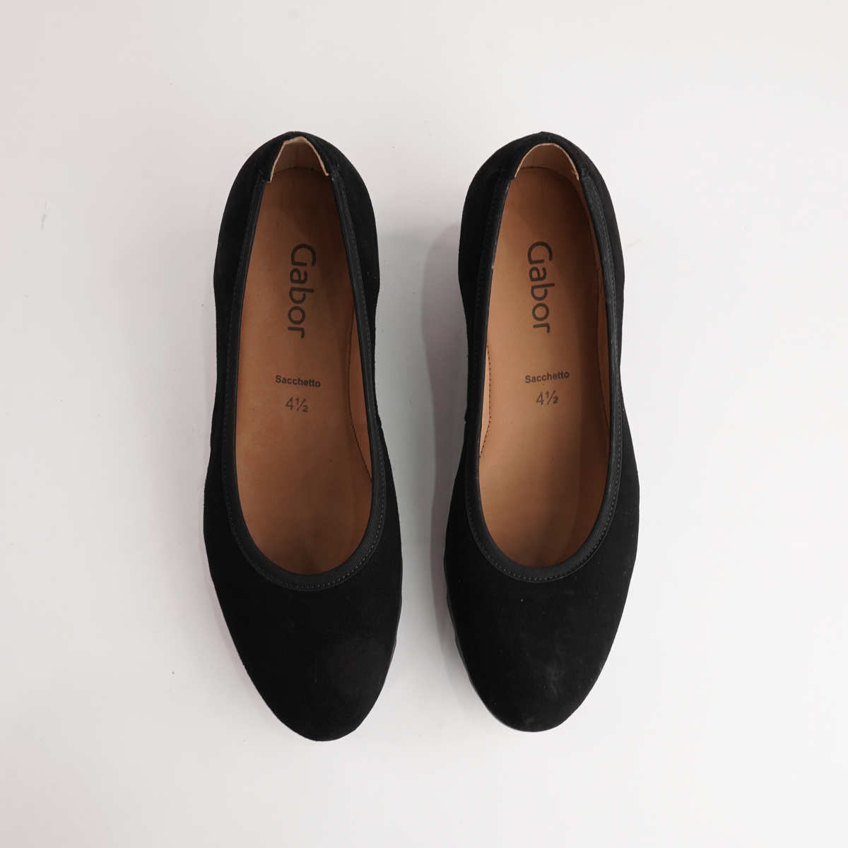 Gail Black Suede Leather Heels