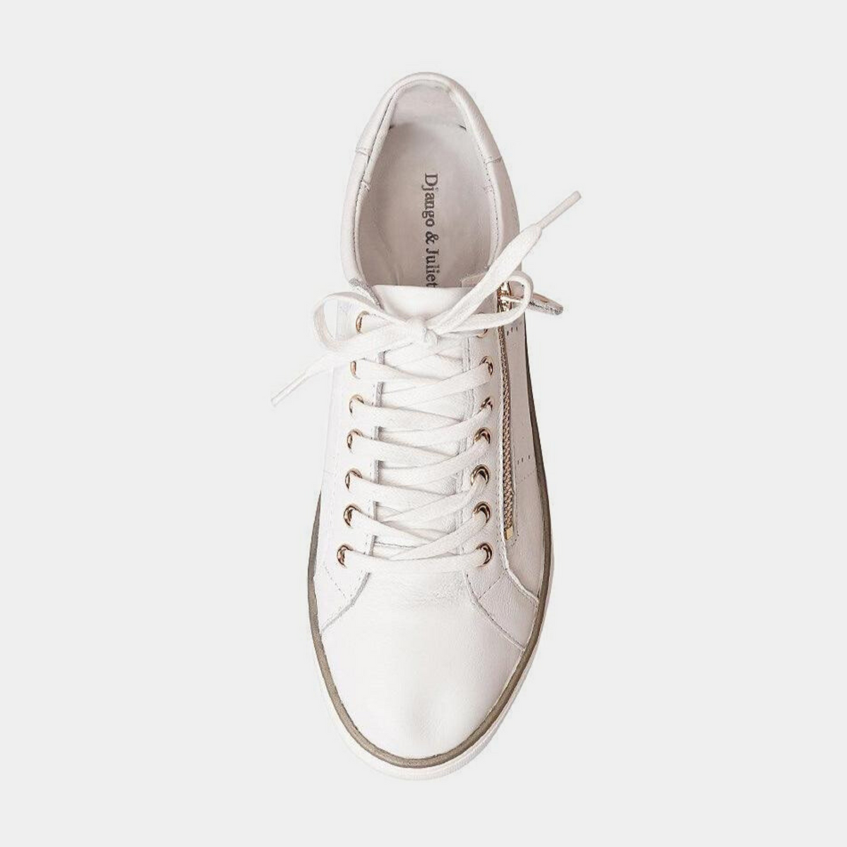 Froggy White Leather Sneakers - DJANGO AND JULIETTE | Shouz