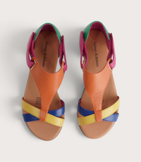 Hayzel Bright Multi Leather Sandals