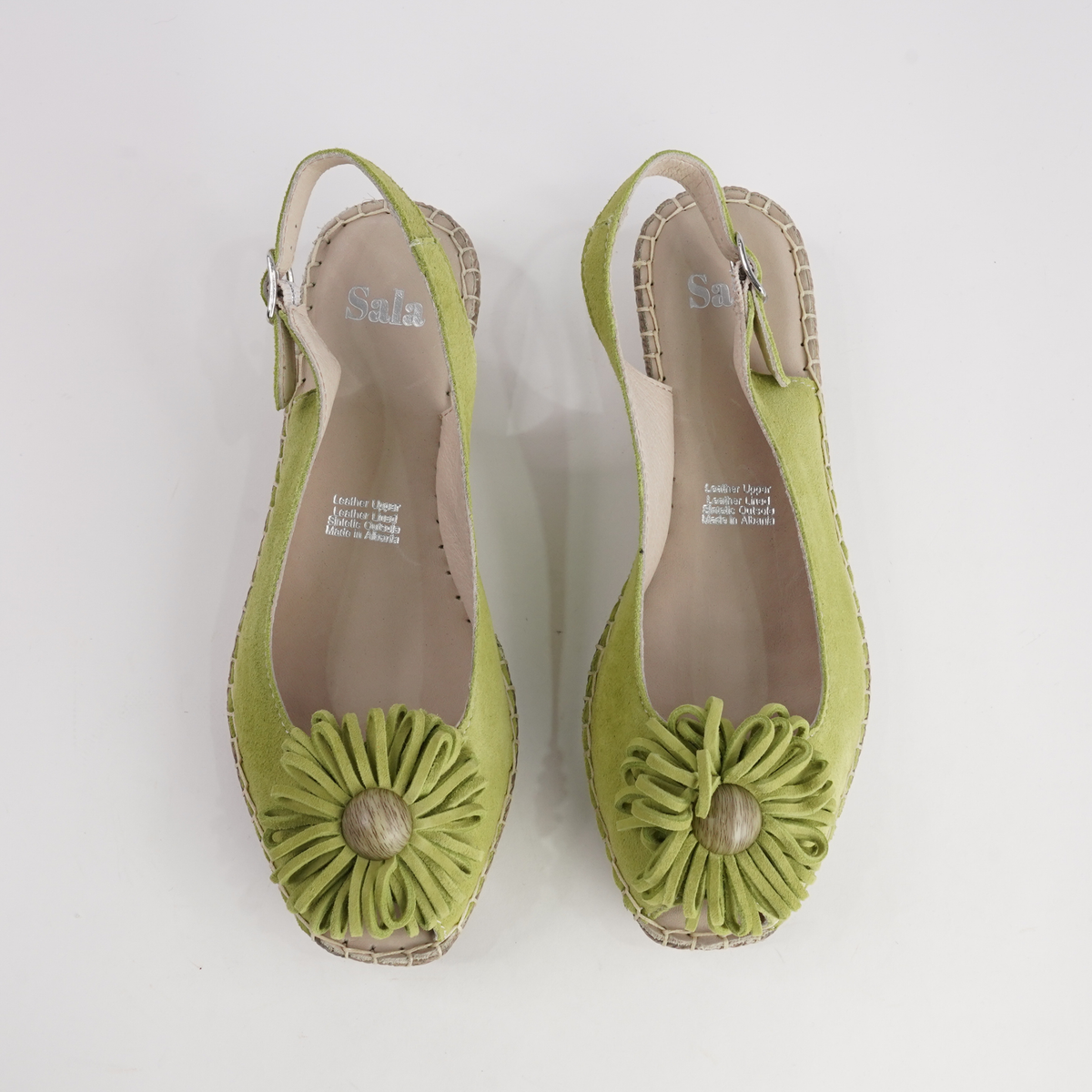 Erica Melon Suede Espadrille Wedges - SALA | Shouz