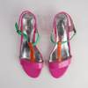 Taner Hot Pink Patent Multi Leather Heels