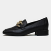 Vivandy Black Leather Loafers