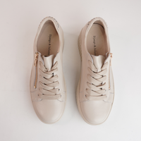 Kees Vanilla Leather Sneakers