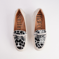 Barcelona Vanilla Multi Leather Loafers - MARCO SANTINI | Shouz