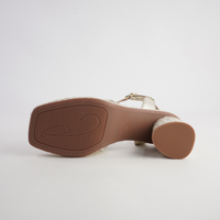 Cordelia Platino Leather Heels