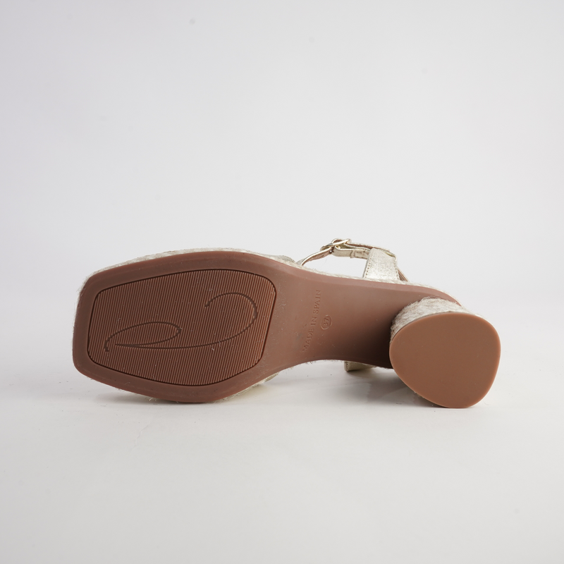 Cordelia Platino Leather Heels