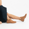 Quatisse Tan Leather Ankle Boots