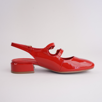 Viraz Red Patent Leather Heels