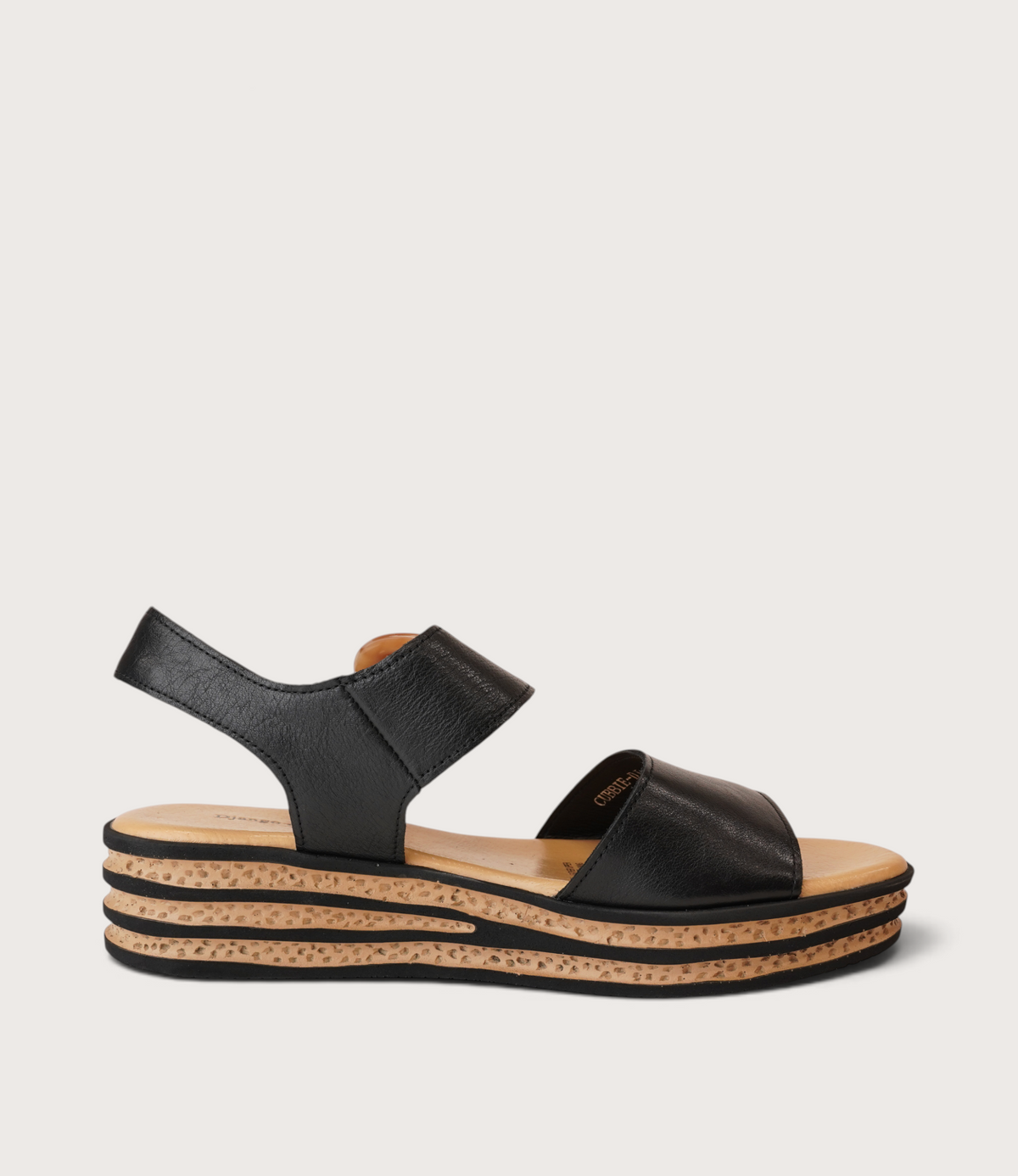 Cubbie Black Leather Sandals