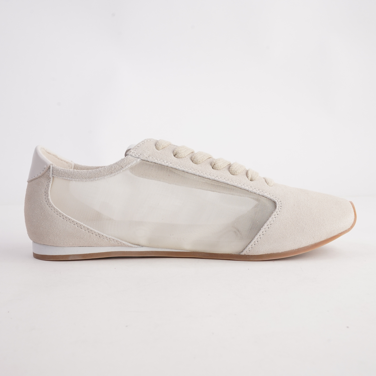 Ruby Off White Suede Sneakers - WITH GRACE | Shouz