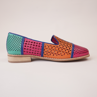 Alycia Bright Multi Leather Loafers