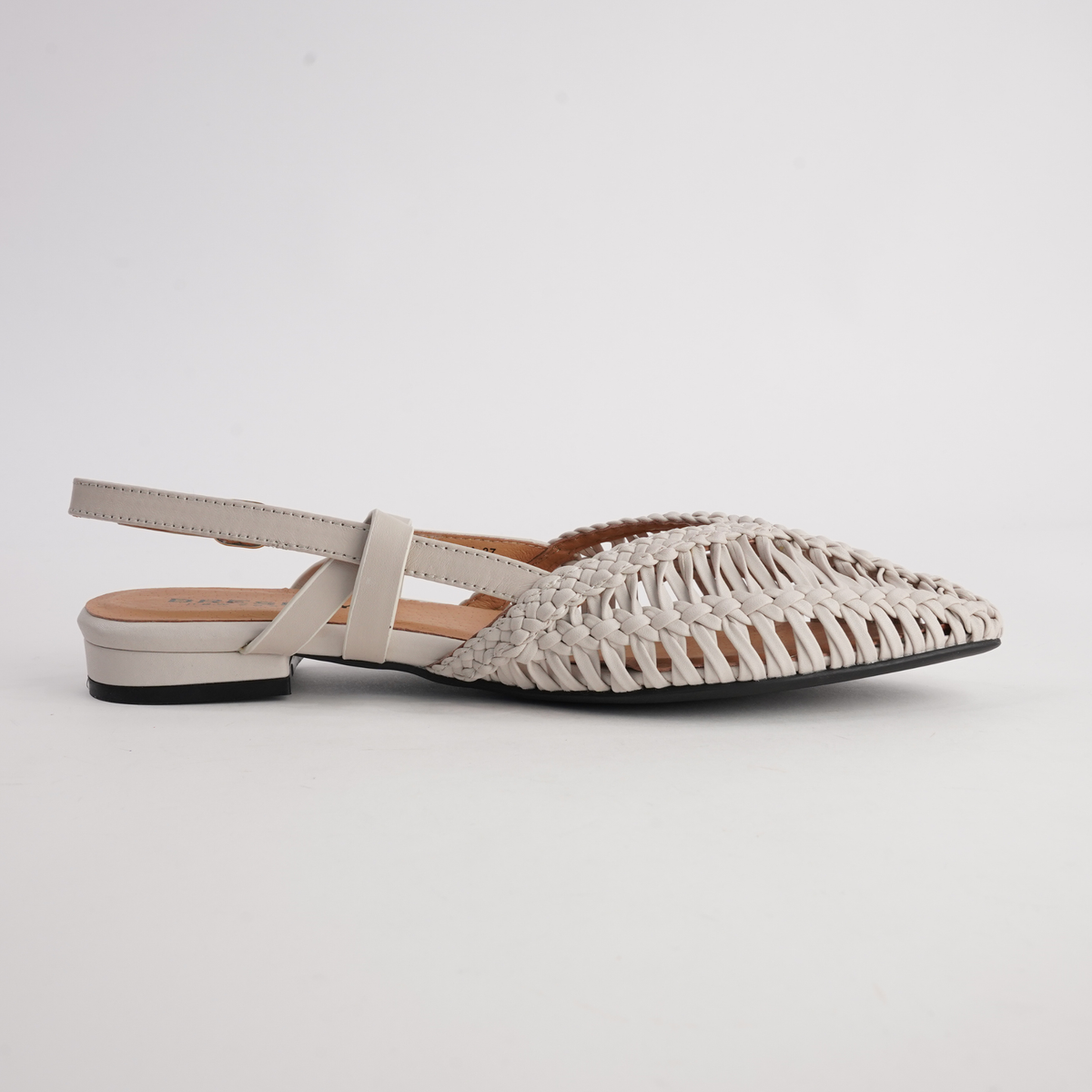 Amelia Bone Leather Flats - BRESLEY | Shouz