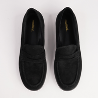 Clarisa Black Suede Loafers - MOLLINI | Shouz