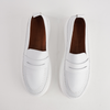 Bobby White Leather Loafers