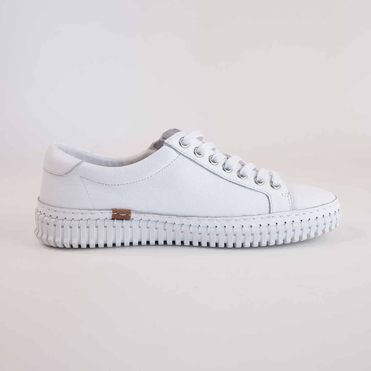Jonza White Leather Sneakers - DIANA FERRARI | Shouz