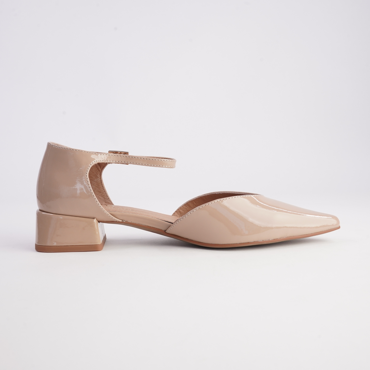 Munich Caramel Patent Leather Flats - WITH GRACE | Shouz