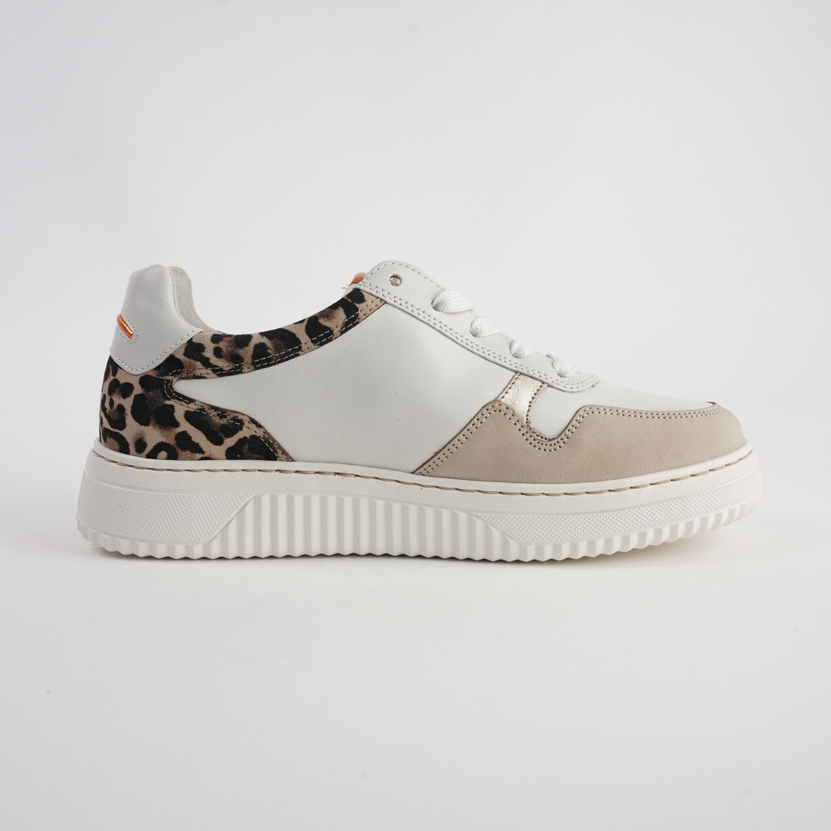 Demi Off White/ Natural Leather Sneakers - GABOR | Shouz
