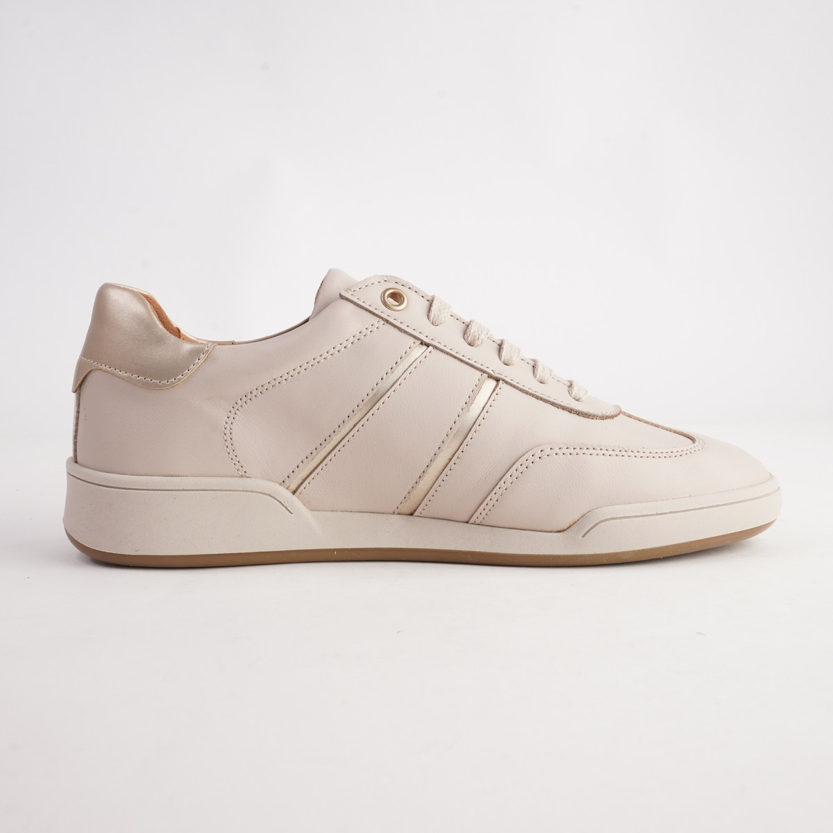 Sage Dark Beige Leather Sneakers - SALA | Shouz