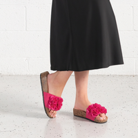 Corsage Fuschia Slides
